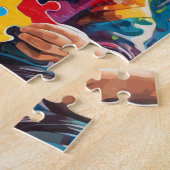 自閉症意識 ジグソーパズル (側面)