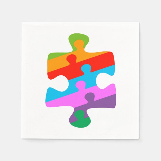 自閉症意識 スタンダードカクテルナプキン (正面)