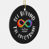 自閉症意識 – スペクトルの向こう側を見る セラミックオーナメント (右)