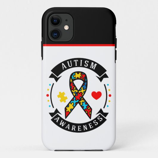 自閉症意識 – タフApple iPhone 11ケース Case-Mate iPhoneケース (裏面)