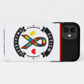 自閉症意識 – タフApple iPhone 11ケース Case-Mate iPhoneケース (裏面(横))