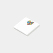 自閉症意識，ハート, ポストイット (アングル)