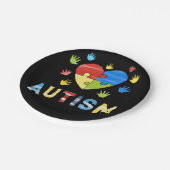 自閉症意識 ペーパープレート (アングル)