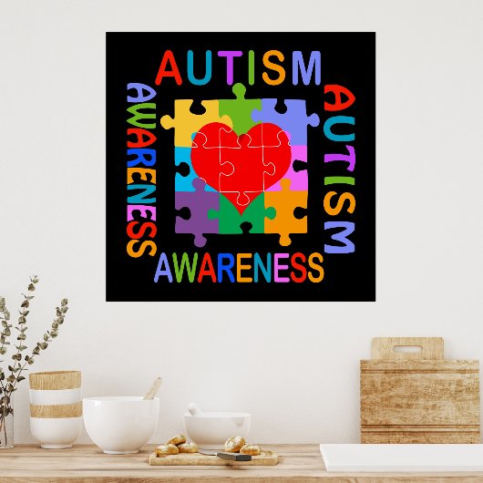 自閉症意識 ポスター (キッチン)