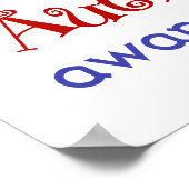 自閉症意識 ポスター (角)