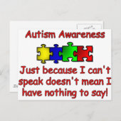 自閉症意識 ポストカード (正面/裏面)