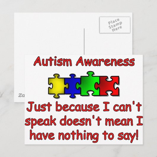 自閉症意識 ポストカード (正面/裏面)
