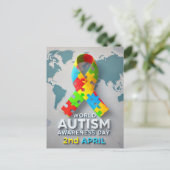 自閉症意識 ポストカード (スタンド正面)