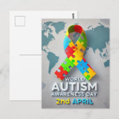 自閉症意識 ポストカード (正面/裏面)