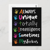 自閉症意識 ポストカード (正面/裏面)