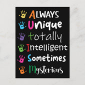 自閉症意識 ポストカード (正面)