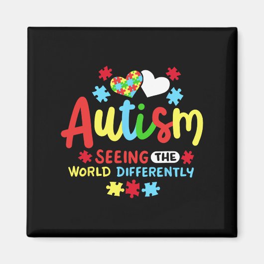自閉症意識 マグネット (正面)