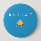 自閉症意識。優しくせよ。ボタン 缶バッジ (正面)