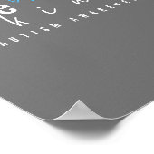 自閉症意識。優しくせよ。ポスターとプリント ポスター (角)