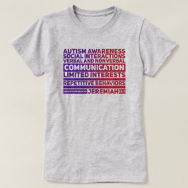 自閉症意識 – 女性の基本Tシャツ Tシャツ