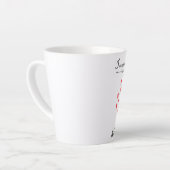自閉症意識 – 小ラテマグカップ カフェラテマグ (左アングル)