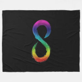 自閉症意識 – 神経多様性 フリースブランケット (正面(横))