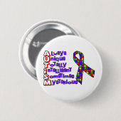 自閉症意識 缶バッジ (正面&裏面)