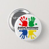 自閉症意識 缶バッジ (正面&裏面)