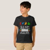 自閉症意識 – 障害を上回る能力 Tシャツ (正面フル)