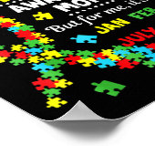 自閉症意識 – 4月は国家自閉症意識 ポスター (角)