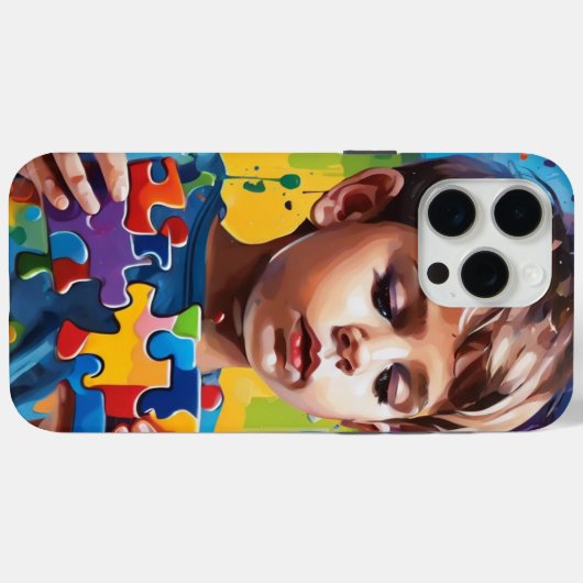 自閉症意識 –  Case-Mate iPhoneケース (裏面 (横))