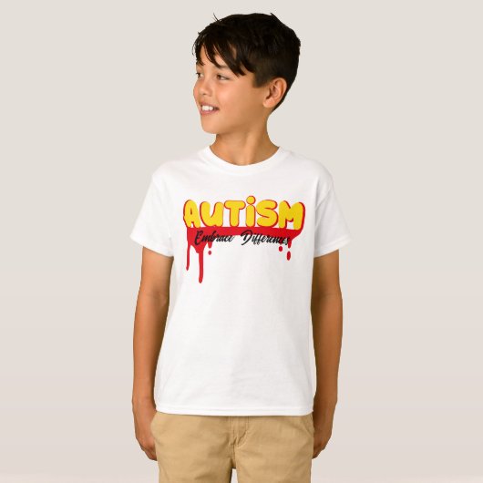 自閉症意識 Tシャツ (正面フル)