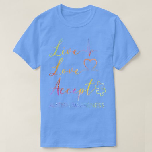 自閉症意識 Tシャツ (デザイン正面)