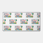 自閉症意識Please Be patientパズル デスクマット (正面)