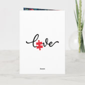 自閉症折りグリーティングカード カード (裏面)