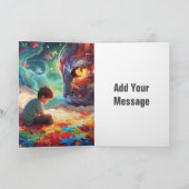 自閉症折りグリーティングカード カード (内部)