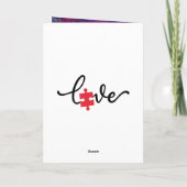 自閉症折りグリーティングカード カード (裏面)