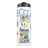 自閉症支援コラージュ タンブラー (正面)