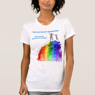 自閉症支援登山・ニューハイツ女性&ガール Tシャツ
