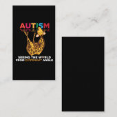 自閉症支援角違う自閉症認識度 名刺 (正面/裏面)