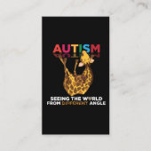 自閉症支援角違う自閉症認識度 名刺 (正面)