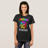 自閉症教師パズル 自閉症啓発 自閉症サポート Tシャツ (正面フル)
