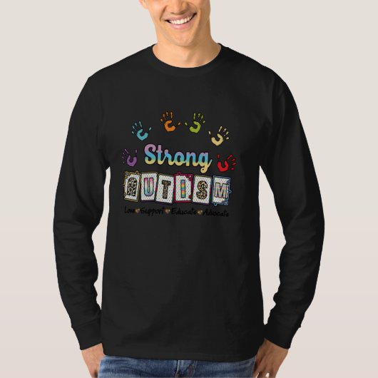 自閉症教育者自閉症意識特別教育 Tシャツ (正面)