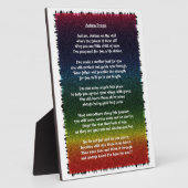 自閉症数々の祈りの言葉色 フォトプラーク (側面)