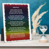 自閉症数々の祈りの言葉色 フォトプラーク (側面)