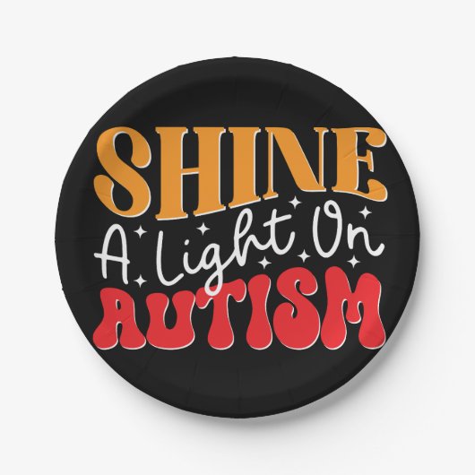 自閉症日_デザイン_14 ペーパープレート (正面)