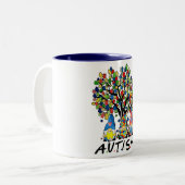 自閉症格言ツートーンコーヒーマグ ツートーンマグカップ (正面左)