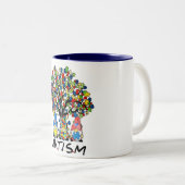 自閉症格言ツートーンコーヒーマグ ツートーンマグカップ (正面右)