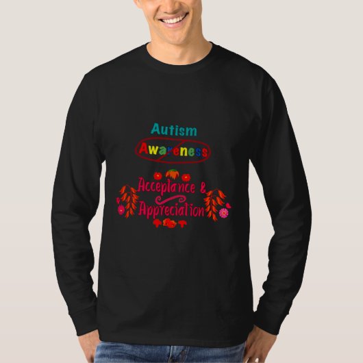 自閉症検収認識度 Tシャツ (正面)
