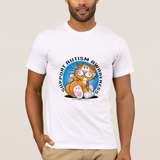 自閉症猫 Tシャツ (正面)