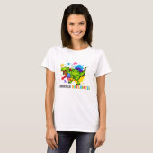 自閉症理解のパズル　違いを受け入れて Tシャツ (正面フル)