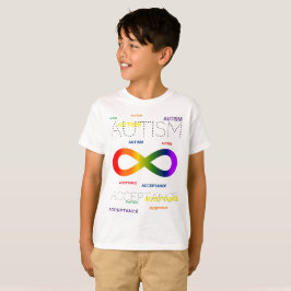 自閉症理解の無限の点 Tシャツ