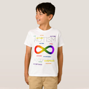 自閉症理解の無限の点 Tシャツ