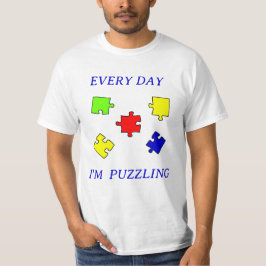 自閉症理解パズル 自閉症啓発デー Tシャツ
