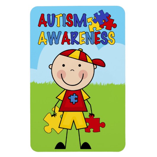 自閉症磁石 マグネット (縦)